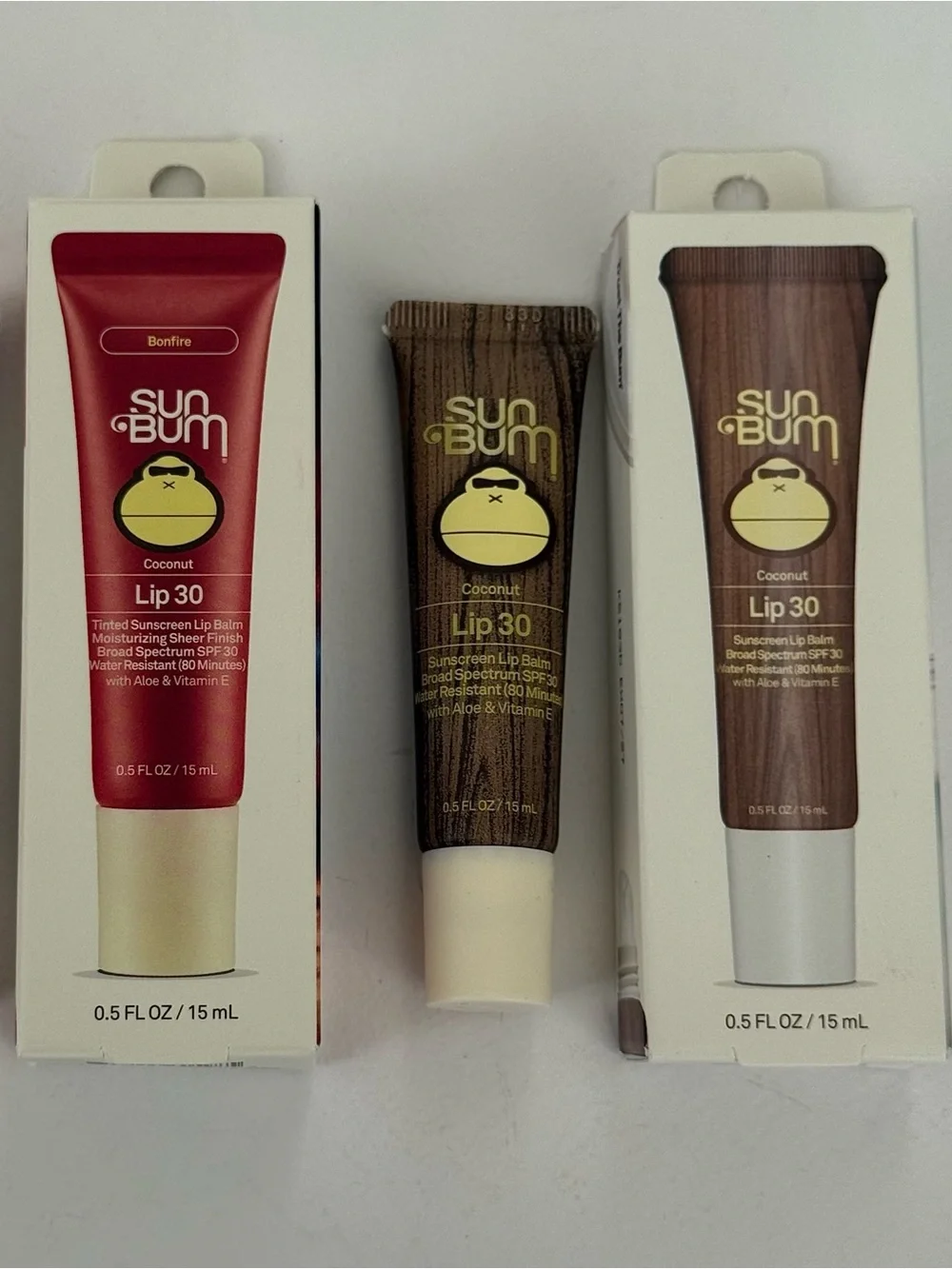 Set of 2. Sun Bum Moisturizing SPF 30 Sunscreen Lip Balms. 2 x 0.5 oz. NEW!
